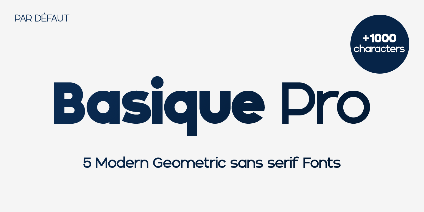 Example font Basique Pro #1